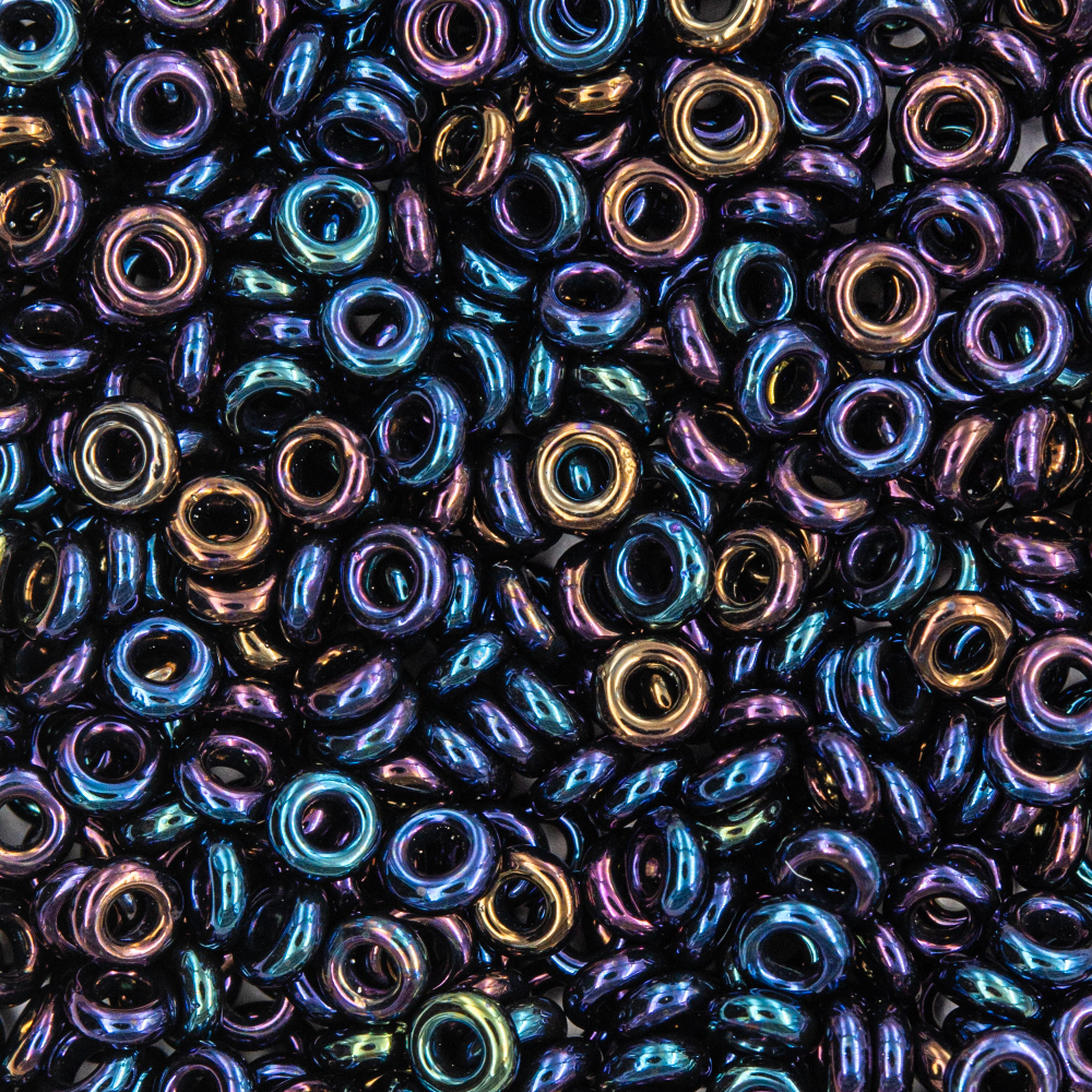 Японский бисер TOHO Demi 8/0 (№82), металлизированный, непрозрачный глянцевый