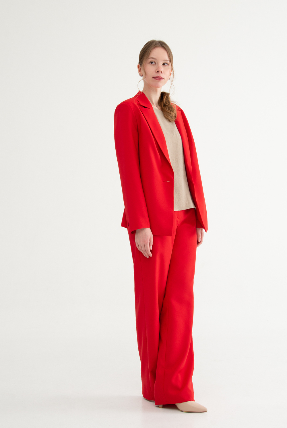 Жакет женский 4548зпа, красный #513Кр044548зпа