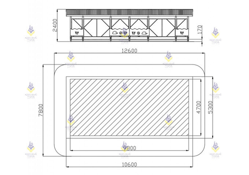 Теневой навес тип 6.7