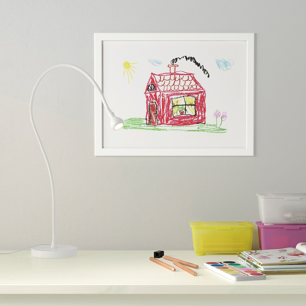 IKEA FISKBO  (ИКЕА ФИСКБО)  -  Рамка, белая, 30x40 см