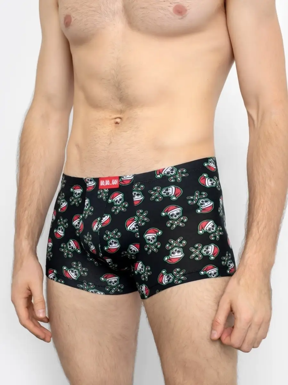 411216 ТРУСЫ МУЖСКИЕ черепа на черном (94-104)