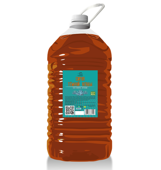 Сироп АГАВЫ ТЕМНЫЙ органический, Мексика, пл.бут, 5л/6,5кг