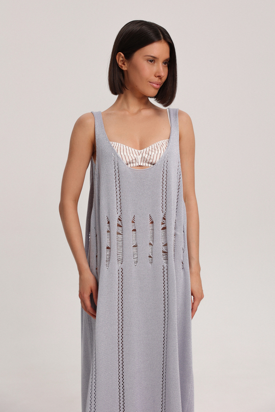 Платье-майка вязаное