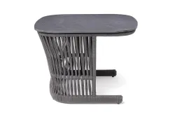 "Лугано" журнальный стол 76х76 H55 см из HPL, цвет "серый гранит"