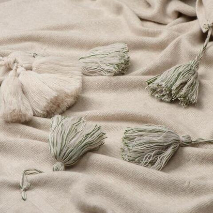 Плед-палантин GRACE Rene Real кремовый меланж 110x170 см