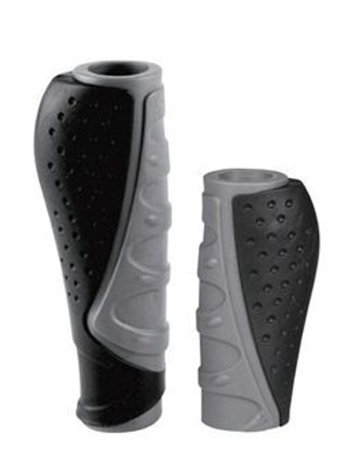 Грипсы H301 компанент. резиновые 135+92мм (для грипшифт.) черно-серые