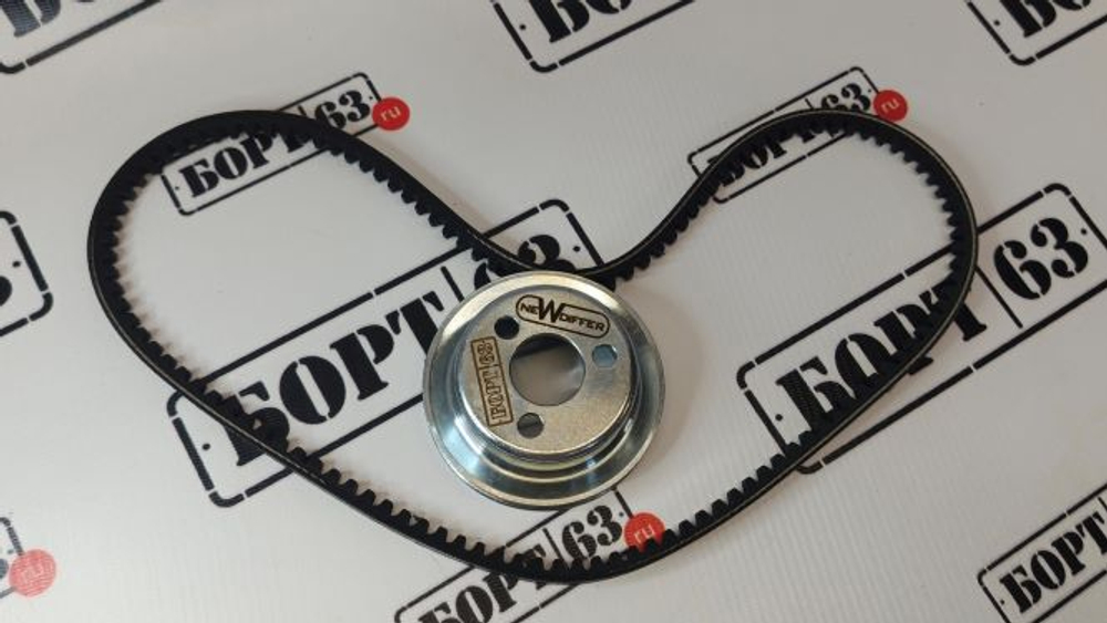 Шкив помпы с ремнем для Нивы, d=90мм