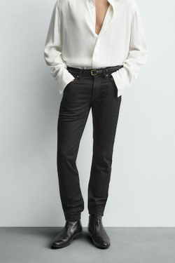 ZARA ДЖИНСЫ SKINNY FIT - LIMITED EDITION, ЧЕРНЫЙ