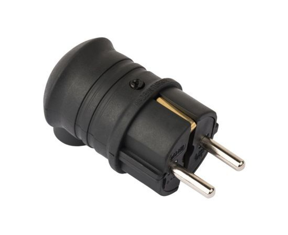 Вилка угловая 16А 2P+PE 230В IP44 каучук PROxima RPS-017-16-230-44-r EKF