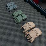 Большие складные целик и мушка (4,5 см), K.Arma