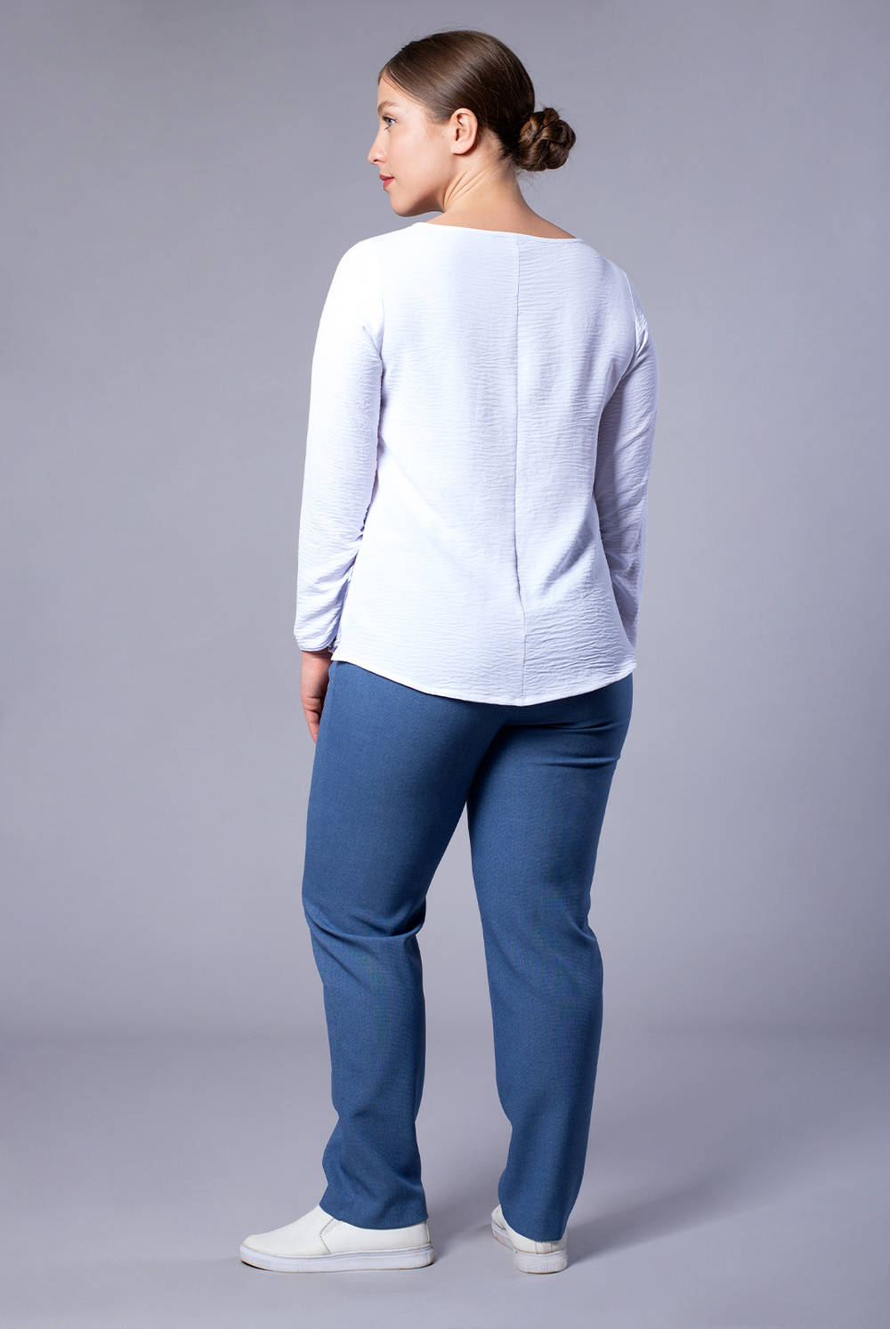 Блузка женская 2860ЛП, белый #97Бел092860ЛП