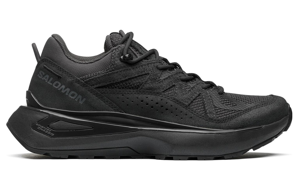 SALOMON Salomon Odyssey EImt outdoor sports breathable and comfortable trend mesh shock absorption wear-resistant low-cut casual running shoes for men and women the same style black