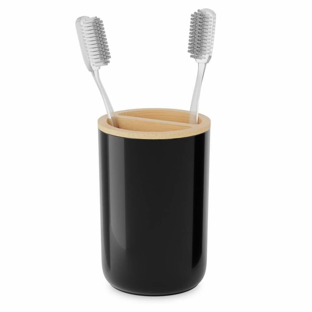 Подставка для зубных щеток "Бамбук" (черный)
