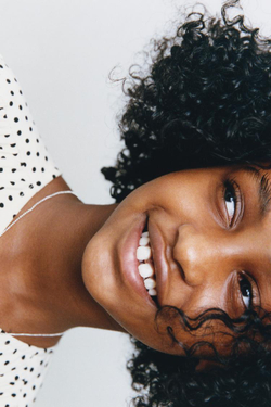 ZARA ПЛАТЬЕ В ГОРОШЕК, ЭКРЮ/ЧЕРНЫЙ