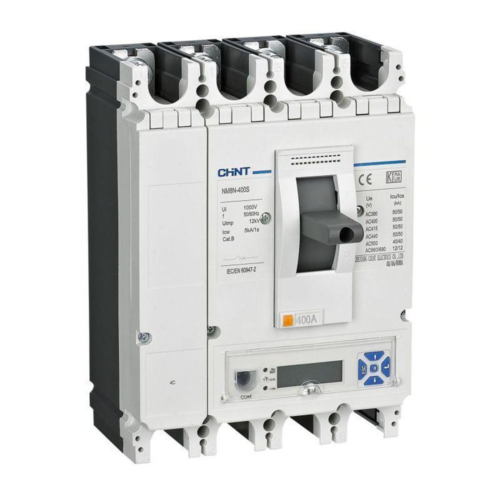 Выключатель автоматический 4п 250А 50кА NM8N-400S EM с электр. расцеп. LCD (R) CHINT 269454
