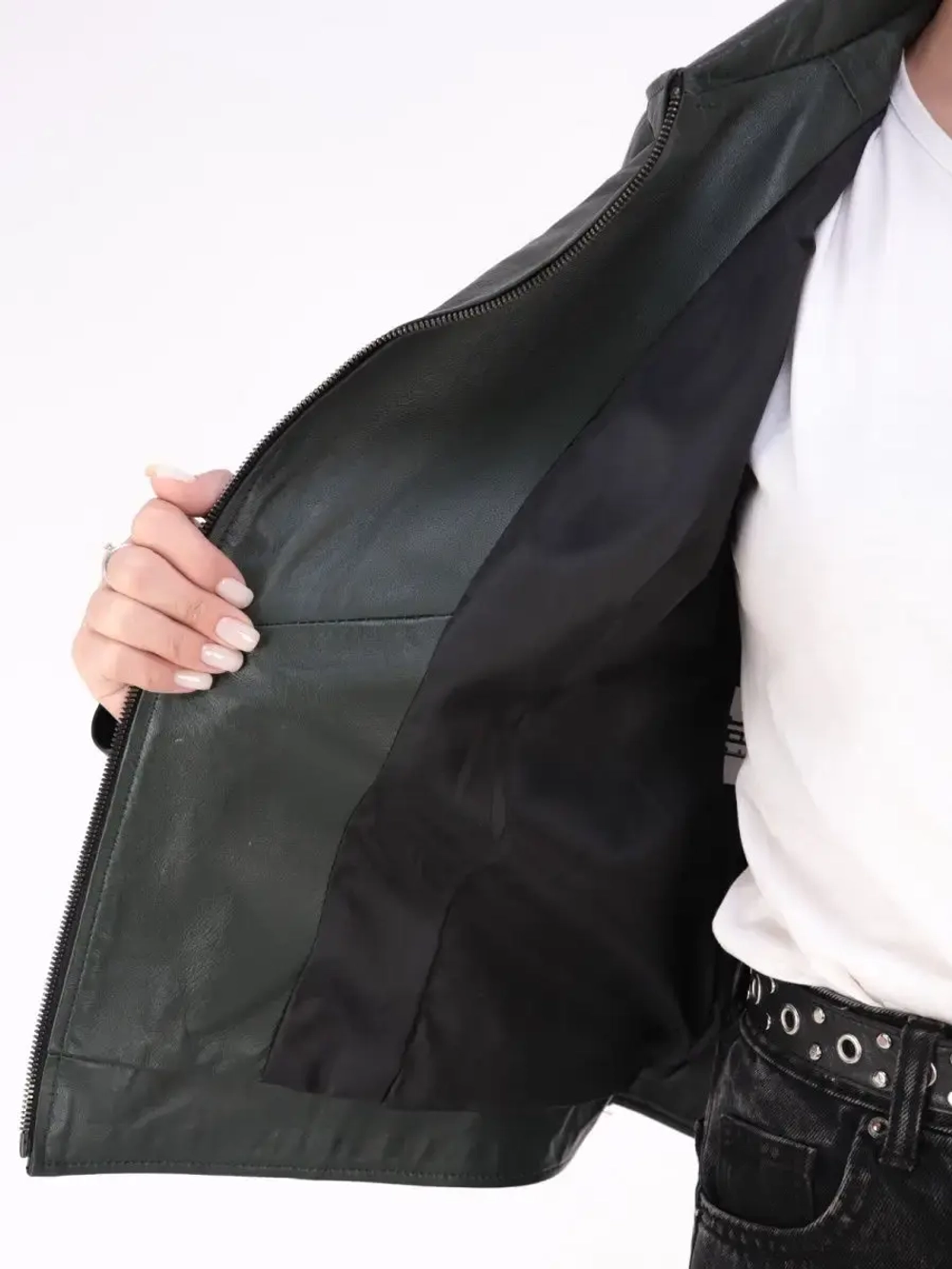 Косуха кожаная куртка женская Турция