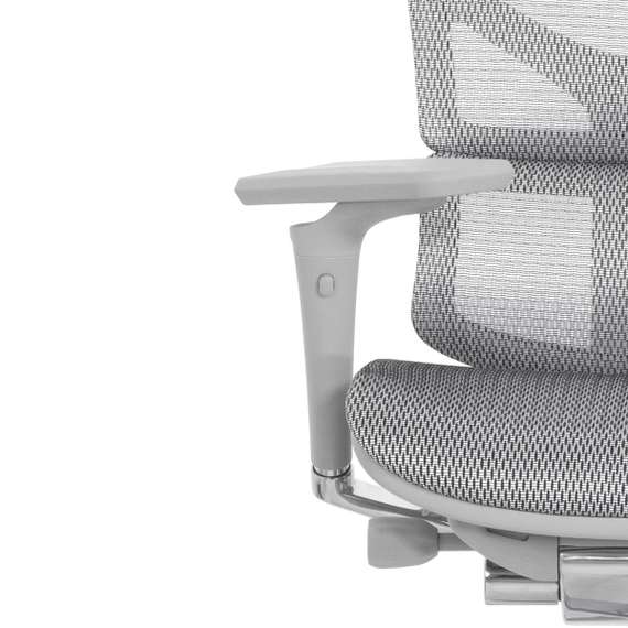 Кресло EXPERT 2 SAIL HSAM 01-G NEW (подлокотник 6D(360), подголовник 5D,сетка белая / каркас серый)