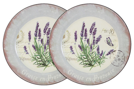 Anna Lafarg LF Ceramics Набор обеденных тарелок Лаванда, керамика, 25см - 2шт
