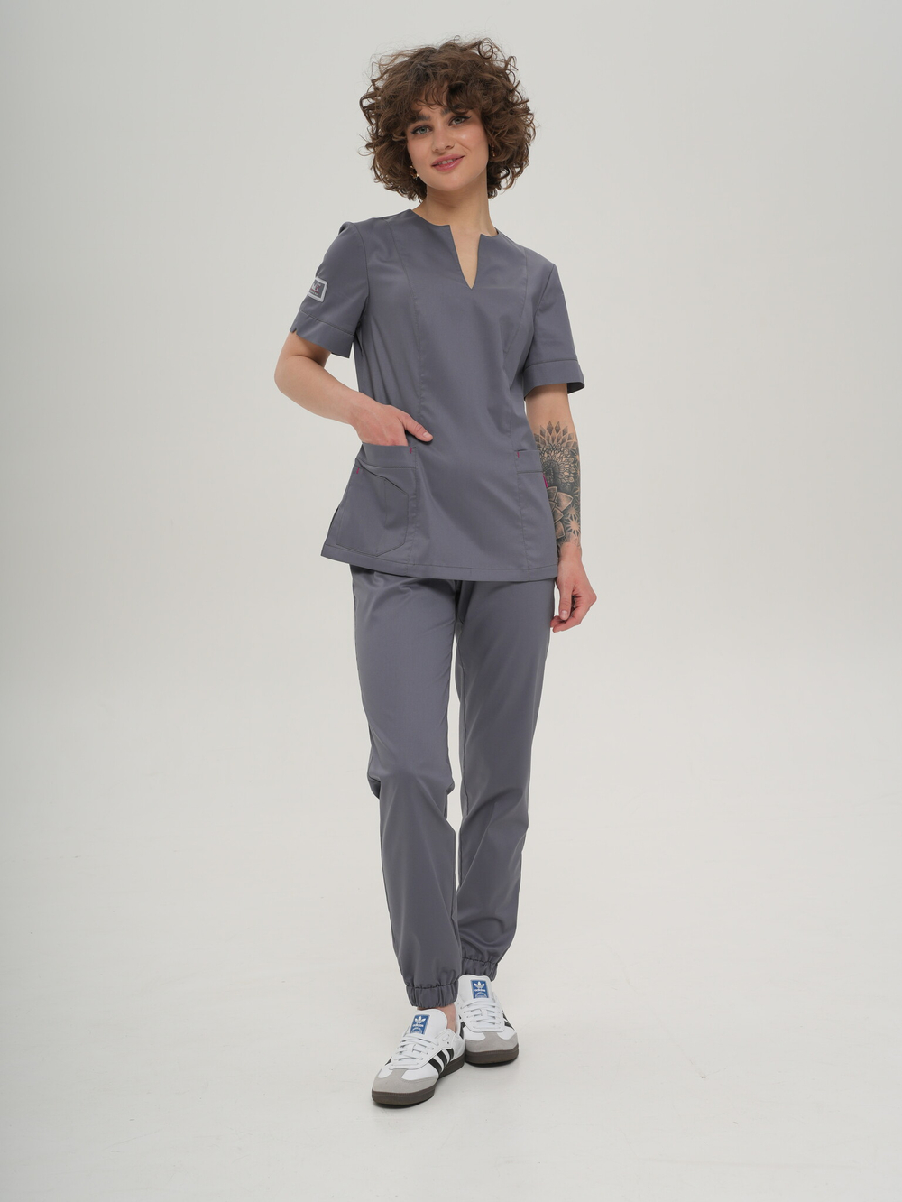 Костюм медицинский женский | Бл-331/2а +Б-128 клеон экстра