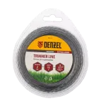 Леска для триммера двухкомпонентная квадрат 2,0мм 15 м EXTRA CORD// Denzel