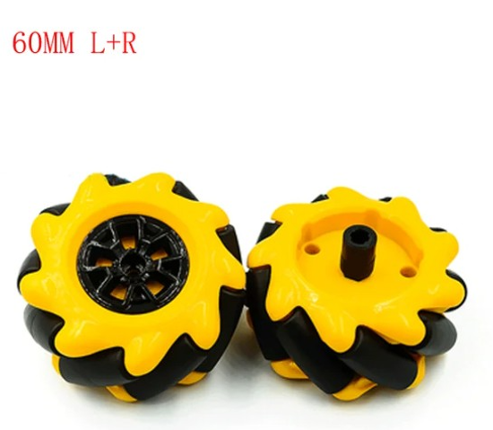 Всенаправленные omni-колеса 60 мм (L + R) 2 шт