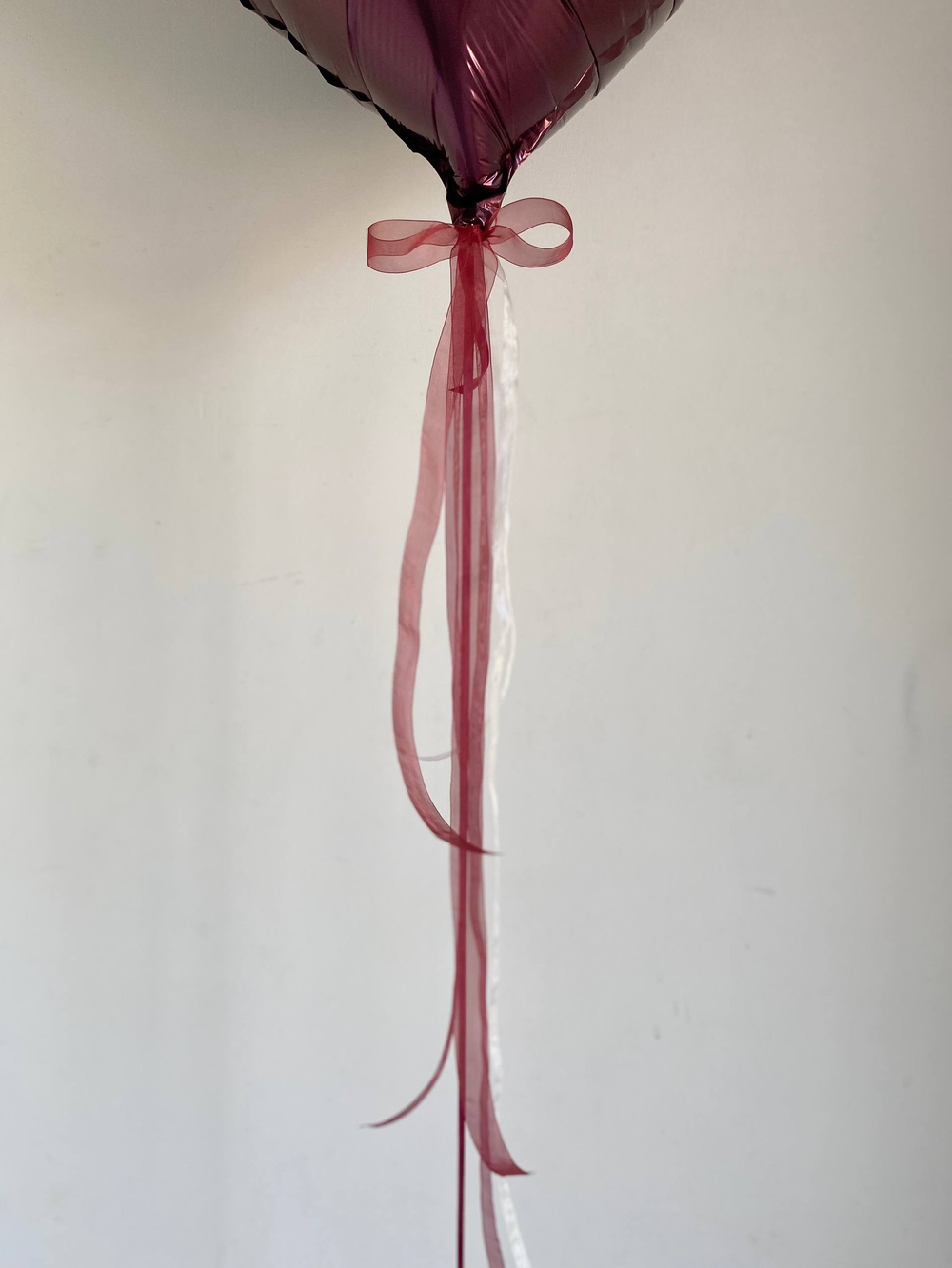 Большое бордовое сердце с возвращением №3394