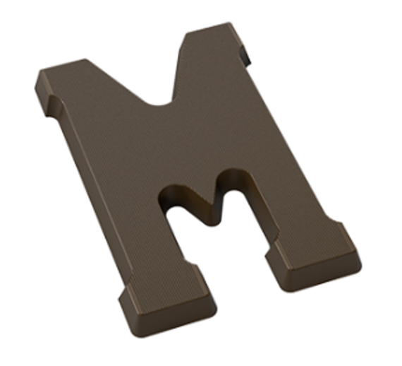 Форма для шоколадных фигур &quot;Буквы&quot; - M (275*135мм)