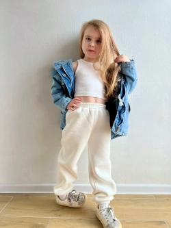 Парка джинсовая с искусственным мехом