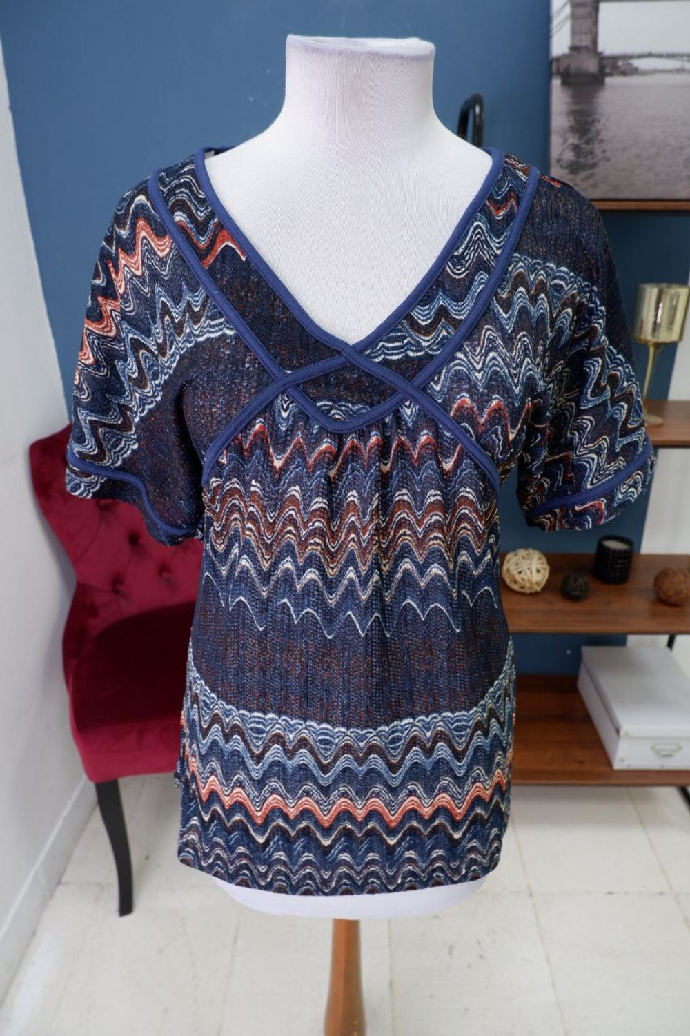 Блуза Cache Cache с принтом 42 размер