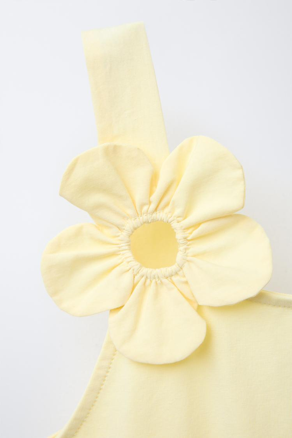 ZARA БОДИ С ЦВЕТОЧНЫМИ ДЕТАЛЯМИ, ЖЕЛТЫЙ