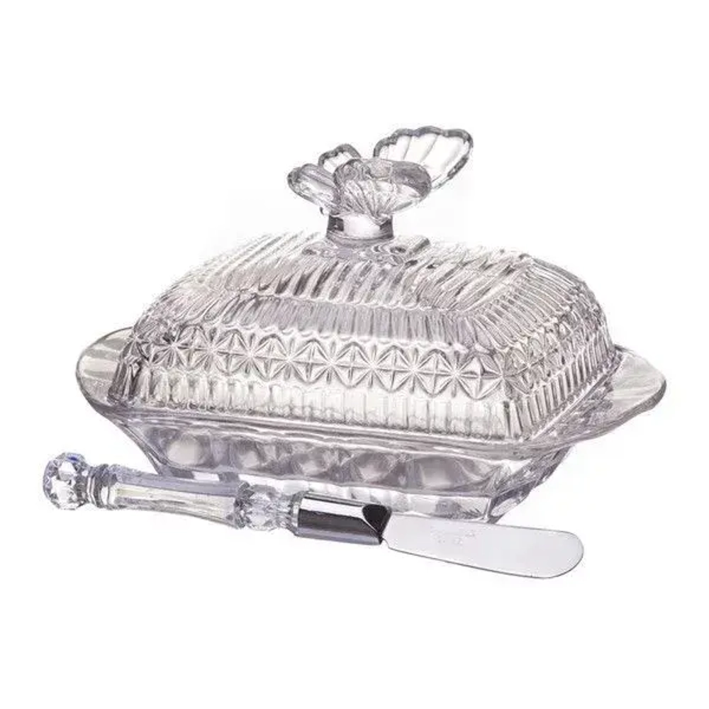 Масленка коллекция муза 11*17 см.+нож Е01-072