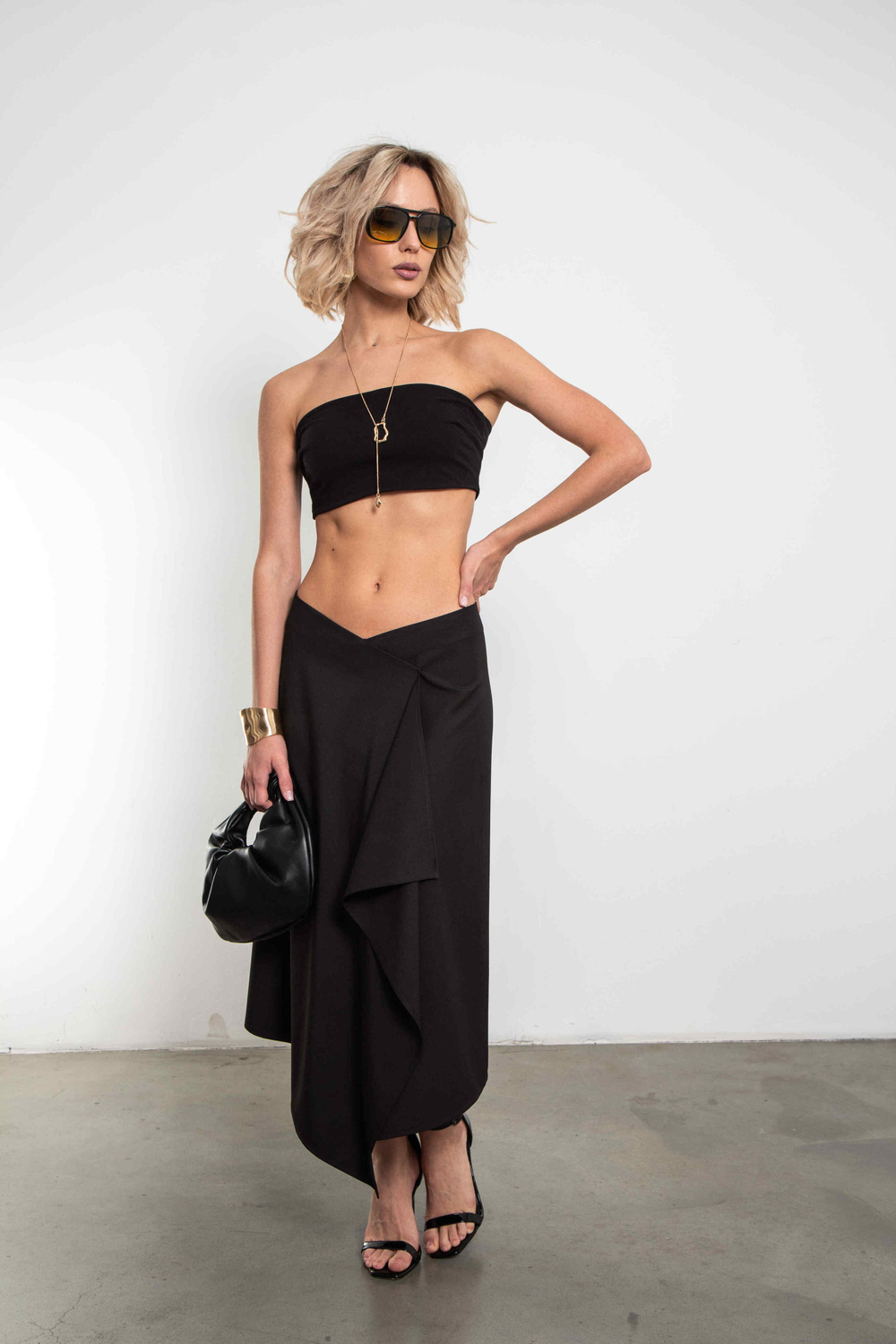 Топ-бондо Кроп (черный)