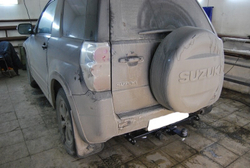 Фаркоп Бизон на Suzuki Grand Vitara FA 0852-E (3 двери, с 2005 по 2014 г.в.) (паспорт и сертификат в комплекте)(без электрики)