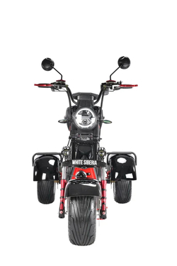 Электроскутер Citycoco White Siberia PRO Trike 3000W Черный