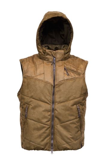 Жилет "Партизан" (Замша, корич)