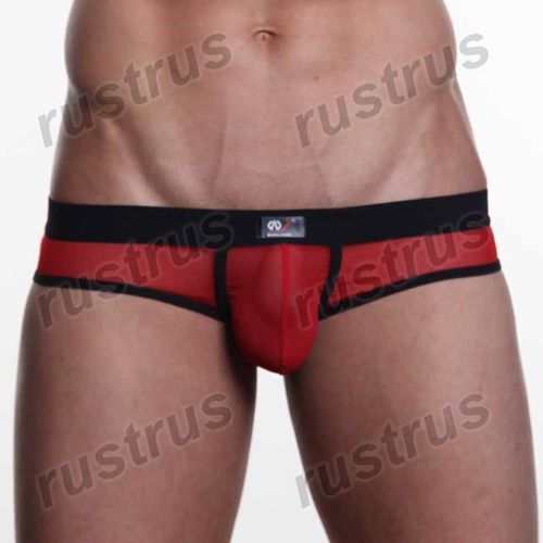 Мужские трусы брифы красные WANGJIANG WG00123