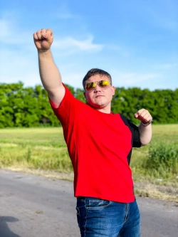 Футболка двухцветная базовая