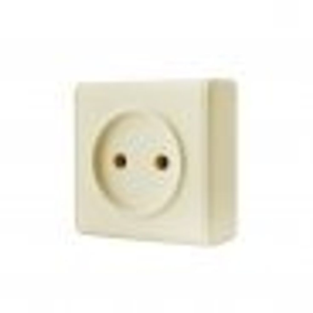 Розетка 1-местная крем б/з о/п  Profitec Веста Эко ВЕ060203 012