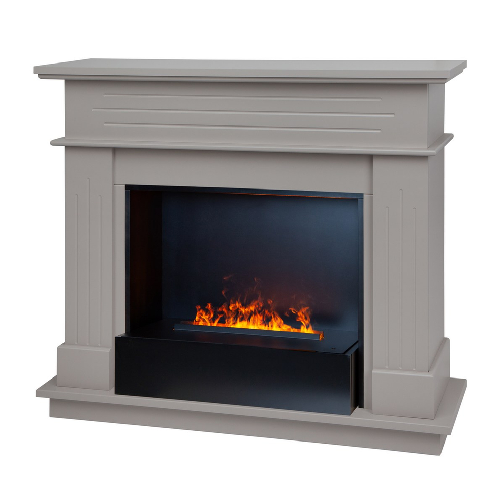 Электрокамин RealFlame Regent 26 BG кашемир с очагом 3D Cassette 630 Black Panel