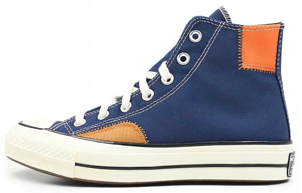 Converse 1970s Chuck Taylor All Star Anti-Skid Wear High Canvas Men and Women's Blue Stitching