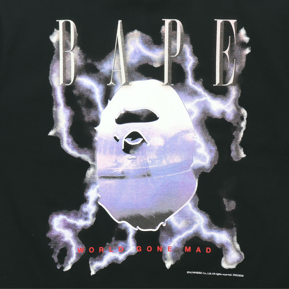 A Bathing Ape Lightning Tee черный