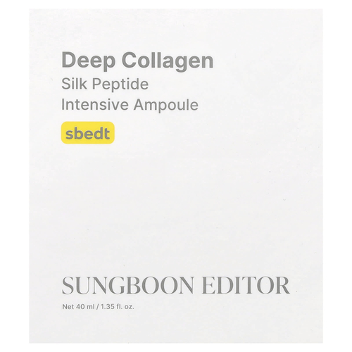 Sungboon Editor, Deep Collagen, ампульная сыворотка с пептидами шёлка, 40 мл (1,35 жидк. унции)