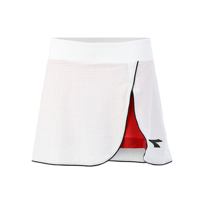 Женская теннисная юбка Diadora Icon Skirt Women - White, Orange