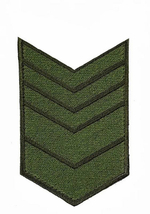 Нашивка за выслугу 13 лет оливковая (на липучке)