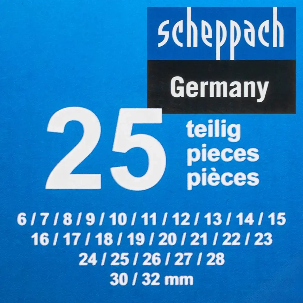 Ключи комбинированные, набор 25пр. (6-28, 30, 32мм) Scheppach Sch-5261P