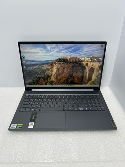 Ноутбук Lenovo Yoga Slim 7 15IMH05 (82AB0047RU) 15.6"/Intel Core i5 10300H/RAM 16GB/SSD 512GB/GeForce GTX 1650 4GB/1920*1080/IPS/Windows 11/Подсветка кл-ры: LED/Серый. Состояние: Уценка/небольшой след. на матрице от клавиатуры