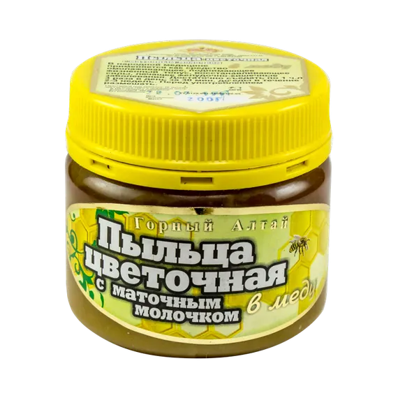 Пыльца цветочная с маточным молочком в меду