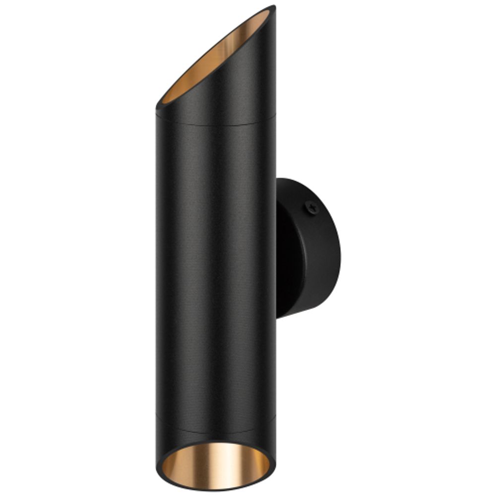 Светильник настенный ЭРА WL52 BK/GD 2*GU10 2*12Вт IP20 черный, золото