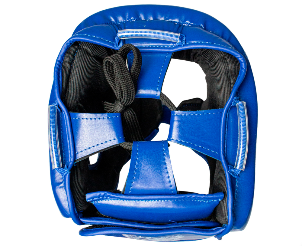 Шлем BoyBo TWIN, IKB-42, , одобрен Федерацией Бокса  и кикбоксинга  синий