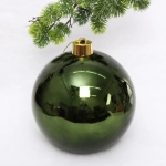 Новогодний шар 25 см «Глянец», изумруд